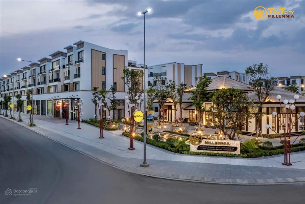 Thanh toán 20% nhận ngay nhà phố hơn 4,5tỷ hỗ trợ vay 80% miễn phí 100% 2 năm lãi và gốc dự án t&t