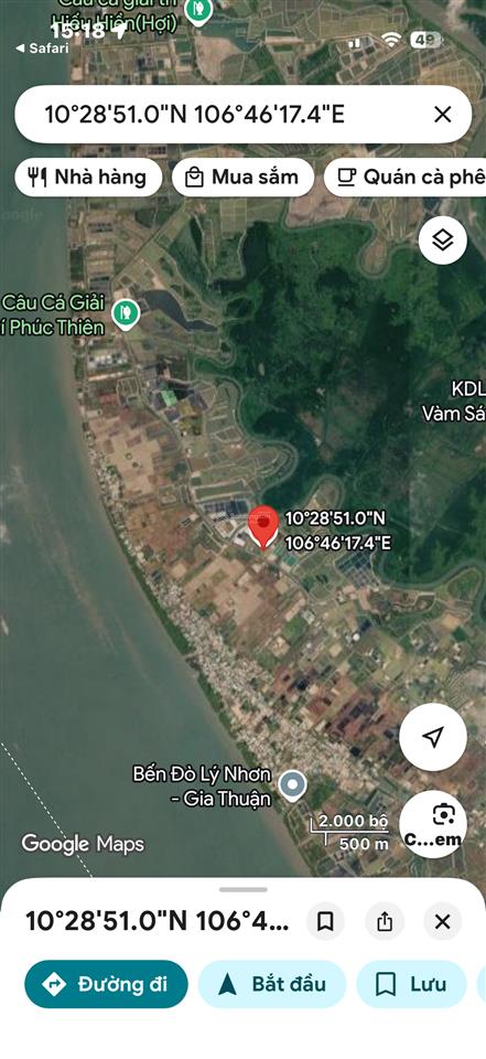 Cần bán gấp 10.000m2 đất tcln tại xã lý nhơn, cần giờ