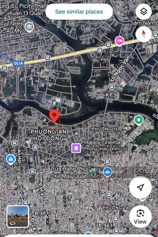 Bán đất mặt tiền kênh tham lương sông vàm thuật gò vấp 5x30m view sông giá 18 tỷ