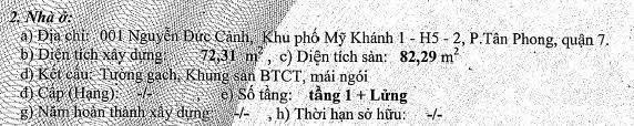 Cho thuê shophouse 001 mỹ khánh 1 nguyễn đức cảnh, phú mỹ hưng