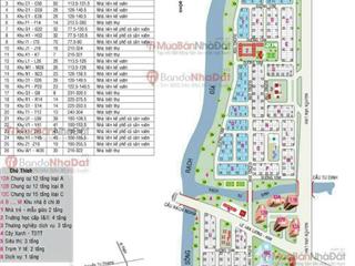 Bán đất biệt thự Sadeco Ven Sông Phường Tân Phong, Q7, DT 12,5m x 18m lô Q6 giá 160tr/m2