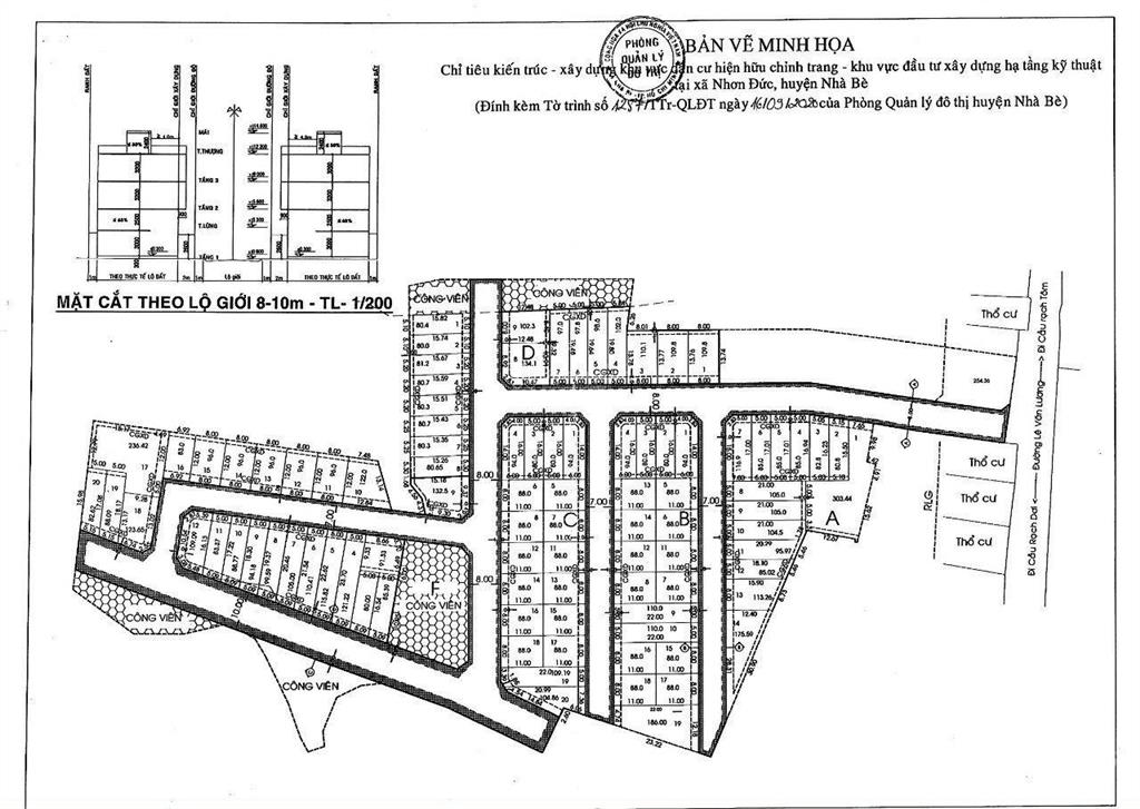 Bán đất tại kdc rạch tôm nhơn đức nhà bè, 80m2, 88m2, 110m2 sổ hồng riêng, đường 10m, xd tự do