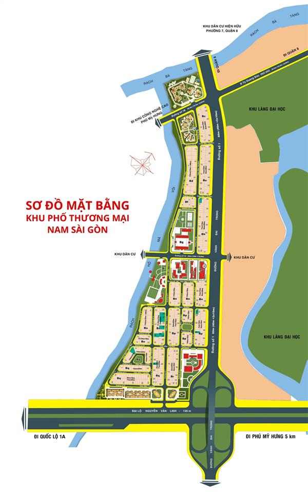 Bán căn biệt thự 13b view sông kdc 13b conic nguyễn văn linh 260 m² giá 20 tỷ  0909 109 ***