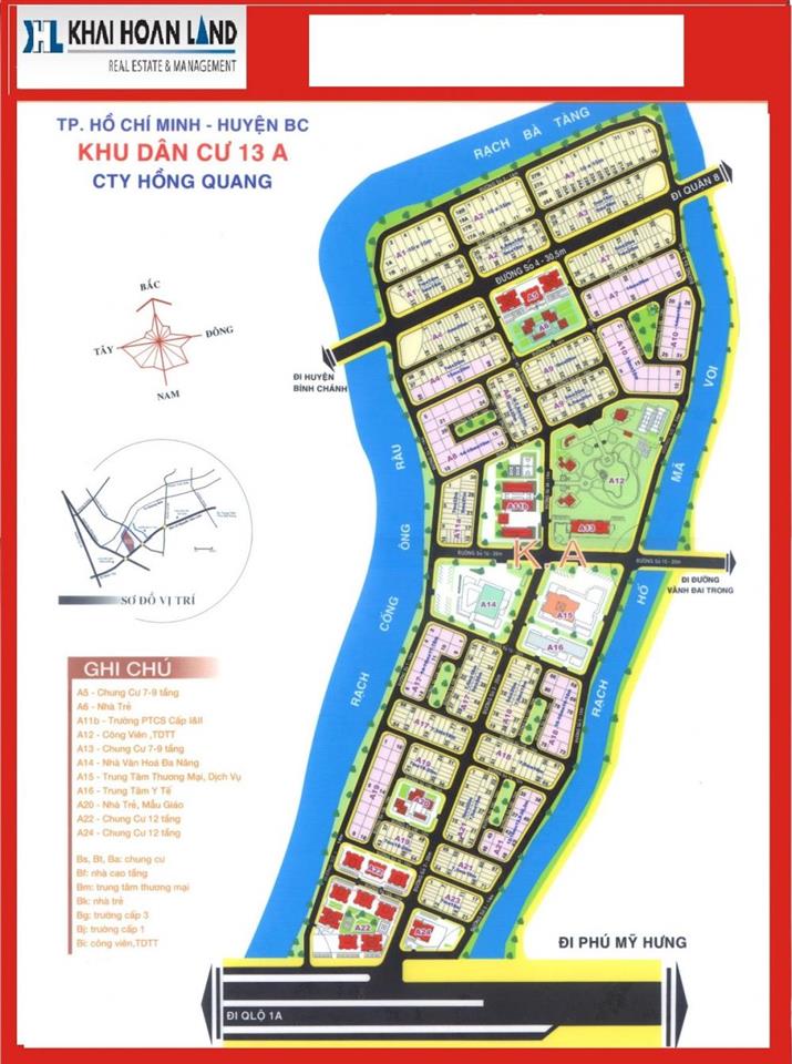 Bán lô đất 13a hồng quang bình chánh 100 m2 ngay trục chính giá 4,6 tỷ  0909 109 ***