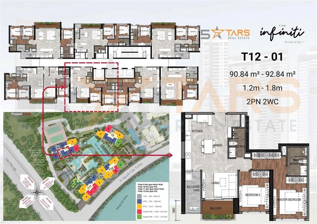 Cần bán căn hộ infinity 91m2, 2pn, 2wc giá 8ty7 thuế phí. xem nhà 24/24.  0914 266 ***.