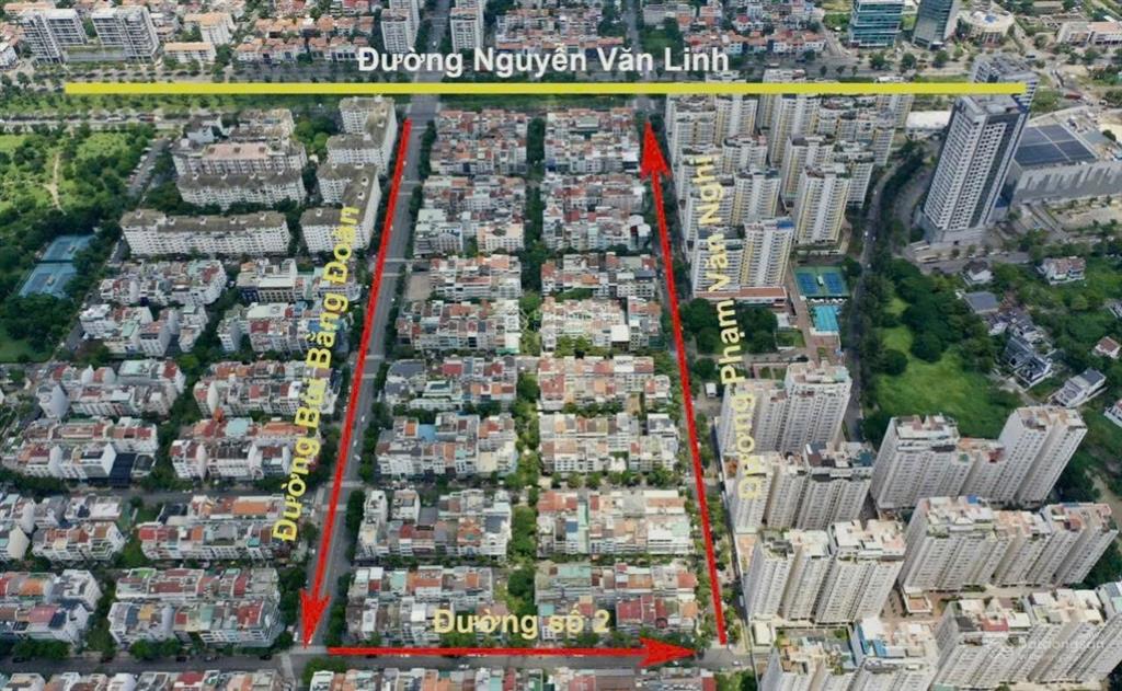 Shophouse góc 2 mt số 6, bùi bằng đoàn, pmh tân hưng tphcm, 33,999 tỷ, 320m2. thu nhập 80tr/tháng