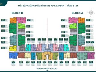 Bán gấp ch 2pn, 2wc tại the peak garden, 4,5 tỷ, 65m2, nguyễn lương bằng q7, tp.hcm.  0961 830 ***