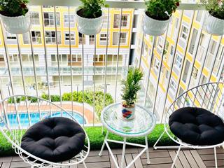 Cho thuê cc carillon 7, giá siêu hời chỉ với 9,5 tr/th, 50,5m2, 1pn, 1wc. view hồ bơi