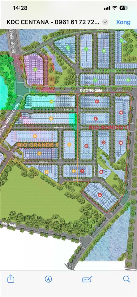 Bán đất nền dự án centana city, 5,1 tỷ, 5mx17m= 85m2 tại phường long trường, quận 9, tp. hcm