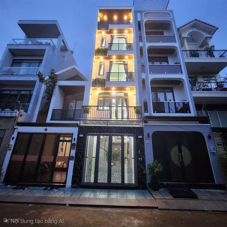 Nhà đẹp khu vực trường lưu  long trường quận 9 hcm 5 tầng, gara xe hơi nội thất cao cấp giá 6,x tỷ