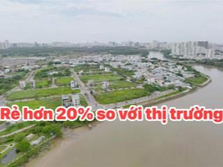 Bán đất ven sông nhà bè rẻ hơn 20% tại kdc bộ công an dt 12x27 giá 110 tr/m2