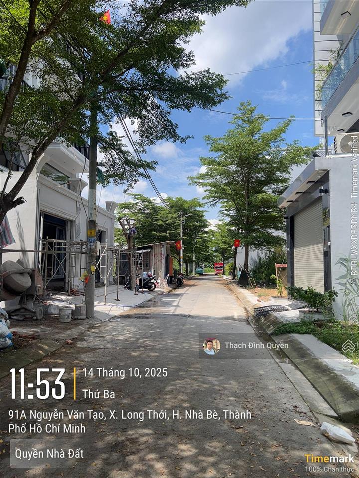 Đất thổ cư kdc chợ bà chồi 124m2(5x25m) giá 4,37 tỷ