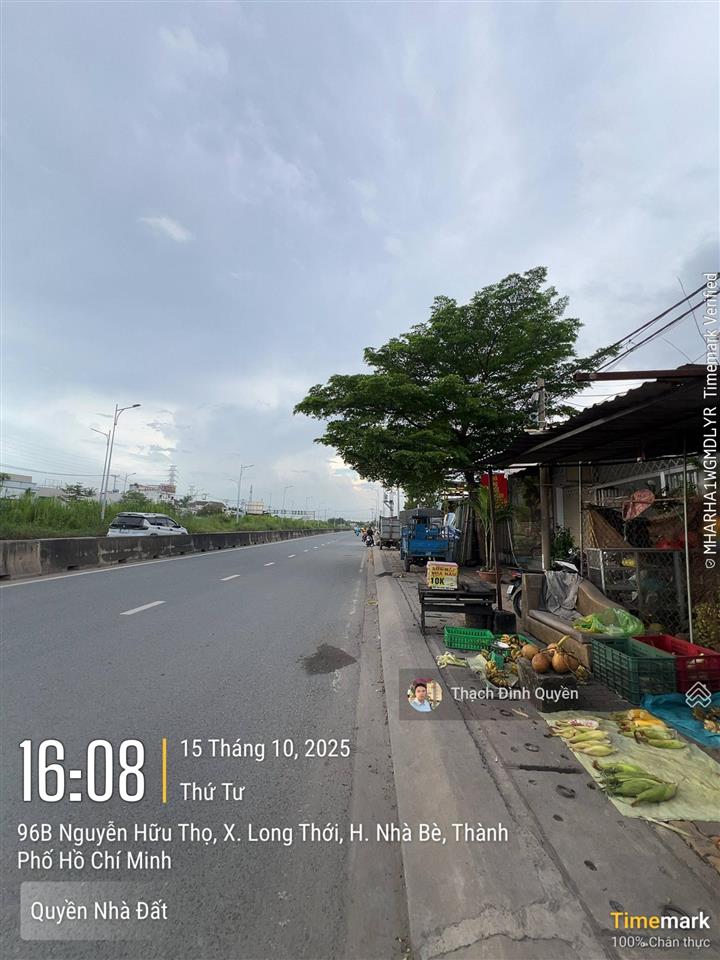 Đất thổ cư mt đường nguyễn hữu thọ đường rộng 60m. dt 358m2 giá 14,5 tỷ