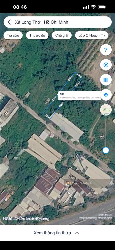 Đất thổ cư 10x56m ngay cổng a kcn hiệp phước