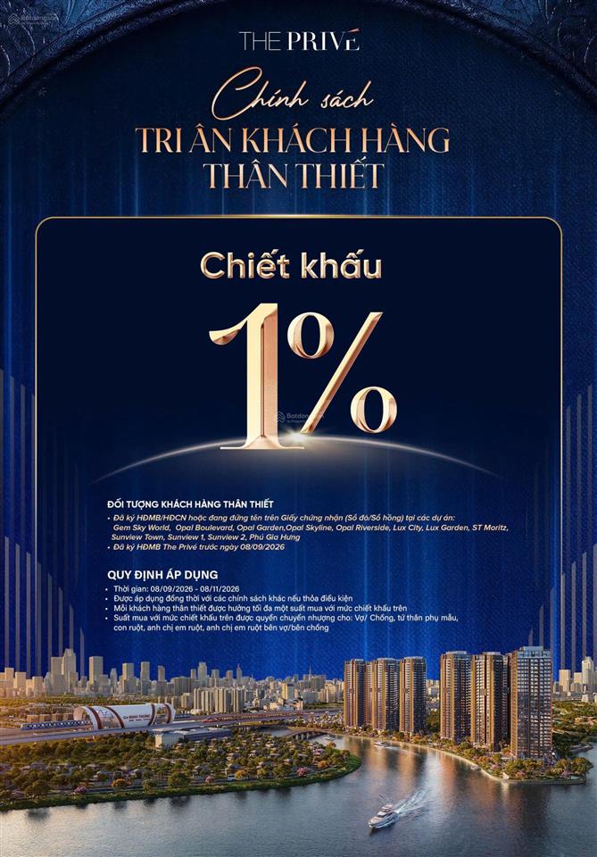 Mua trực tiếp chủ đầu tư căn 2 phòng ngủ the privé quận 2 giá 7,248 tỷ, ck ngay 21%