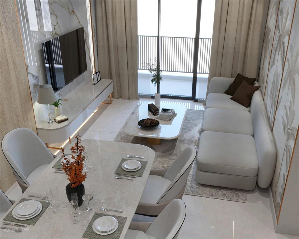 Nhà mới 100%, cho thuê căn hộ 2 phòng ngủ victoria village giá 14,5 triệu 2 phòng ngủ đủ nội thất