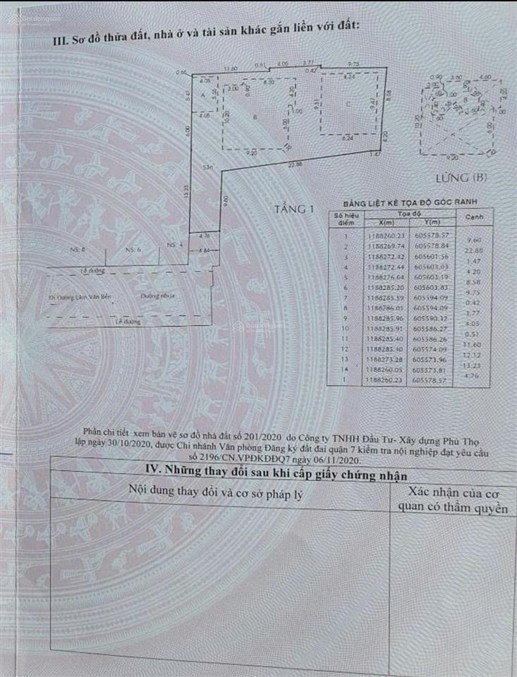 Bán nhà mặt tiền 2 đường số 41, p. tân thuận, tp. hcm, 475,5m2, 94tr/m2