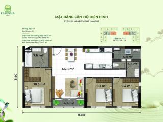 Bán lại căn hộ essensia sky 3 pn tháp b tầng 20 căn 04 giá tốt thị trường