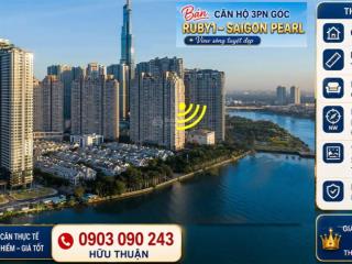 Bán căn hộ sài gòn pearl ruby1 diện tích 152m2 view sông giá 20 tỷ