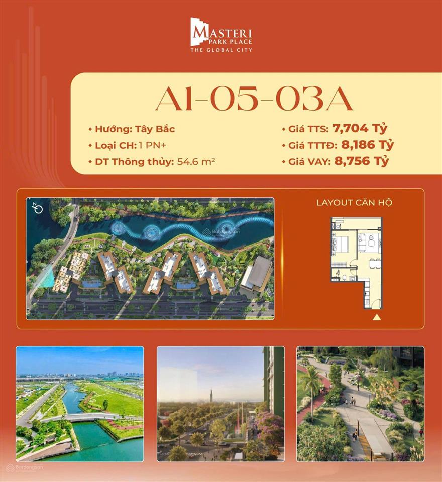 Bán lại căn hộ 59,4m2 view sông đẹp thoáng giá 8,1 tỷ full giá a105.3a
