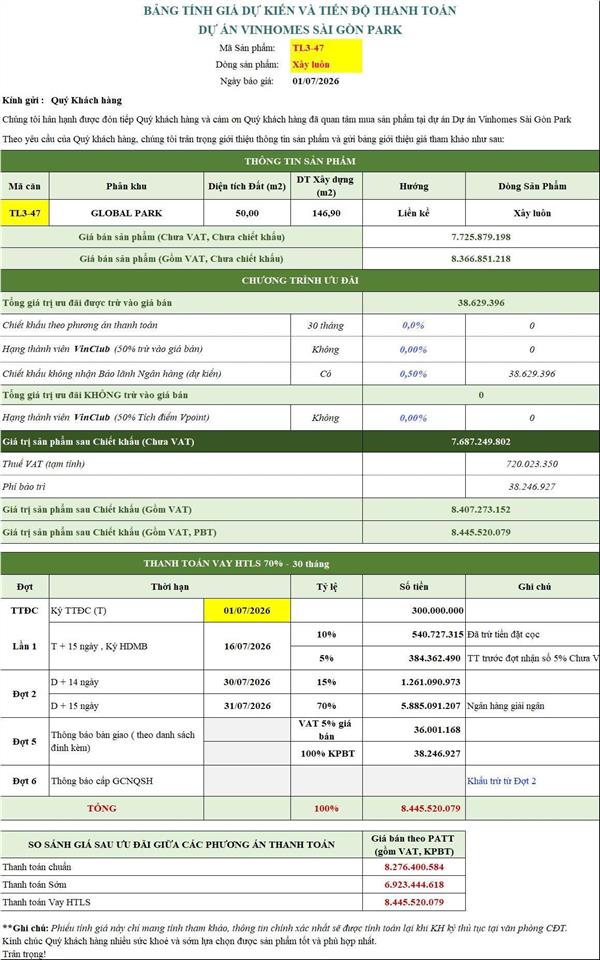 Căn thô tl347 đối diện công viên 2ha, giá chỉ 6tỷ294 all in