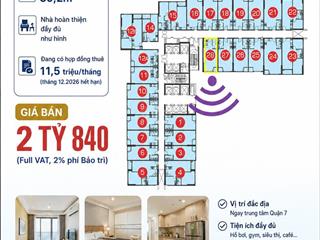 Bán căn hộ oft scb11.28 full nội thất đẹp, giá 2tỷ840 (full)
