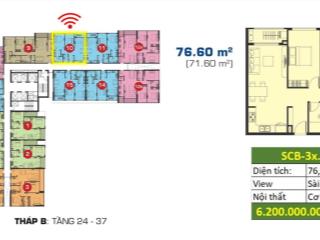 Bán căn hộ 2pn sunrise cityview 76.6m2 view quận 1