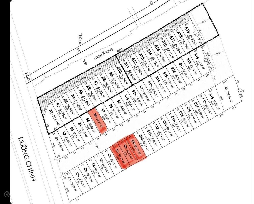 Bán nền đất ngay cầu him lam p. tân hưng dt56,73m2 giá bán 13 tỷ 0911 775 ***