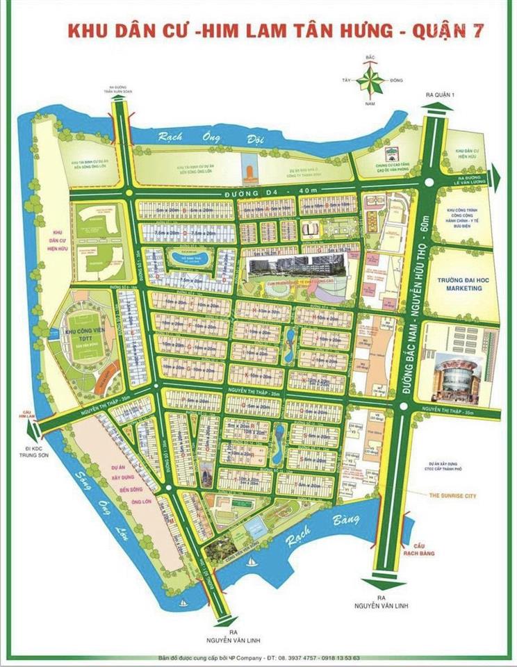 Cho thuê nhà mt ht kdc him lam dt 7,5x20m giá 120tr/tháng vị trí kinh doanh  0911 775 ***