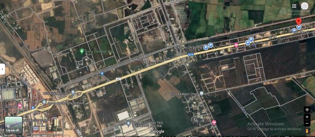 Bán lô đất gần cửa khẩu mộc bài, tây ninh,giá 1 tỷ, 107m2