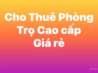 Cho thuê phòng trọ cao cấp mặt tiền đường hoàng quốc việt, quận 7