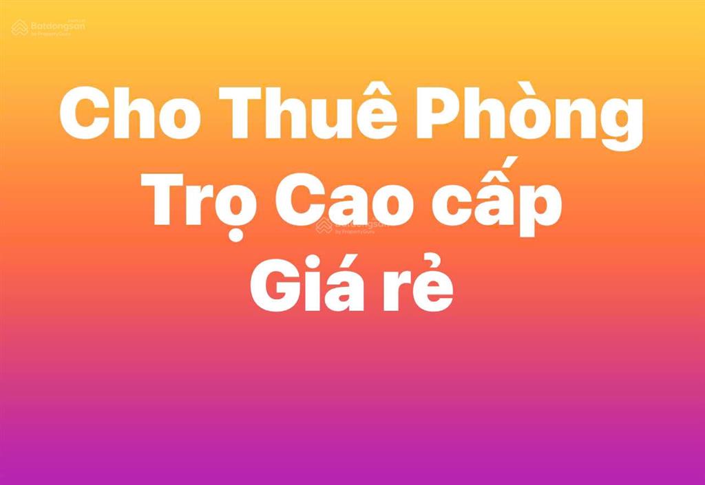 Cho thuê phòng trọ cao cấp mặt tiền đường hoàng quốc việt, quận 7