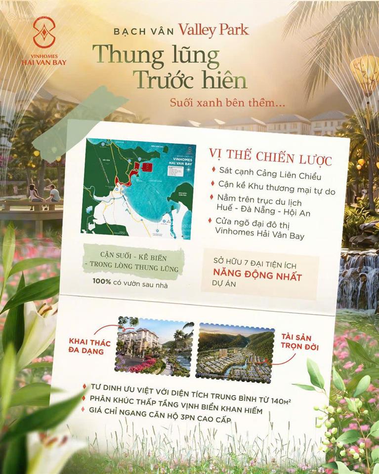 Vinhomes hải vân bay  khu đô thị sinh thái nghỉ dưởng biển làng vân giá chỉ từ 5 tỉ / căn
