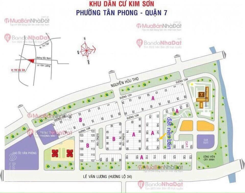 Gấp. chủ giảm giá bán gấp đất nền kdc kim sơn, dt 200m², đối diện công viên, giá 27 tỷ