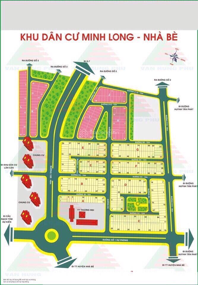 Bán đất kdc phú xuân, vạn phát hưng, nhà bè, vi trí đẹp giá tốt cho nhà đầu tư