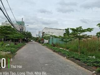 Chủ bán gấp lô đất 136m2 5.5 tỷ đường nguyễn văn tạo  long thới  nhà bè  sổ hồng riêng