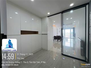 Cho thuê cc scenic valley 1, 22 triệu, 80m2, 2pn, 2wc, view đẹp, nhiều tiện ích, q7, hcm