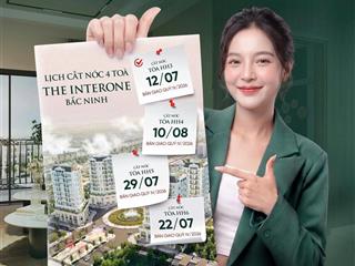 Mở bán đợt cuối căn hộ chung cư, giá trực tiếp cđt không chênh. chung cư interone bắc giang