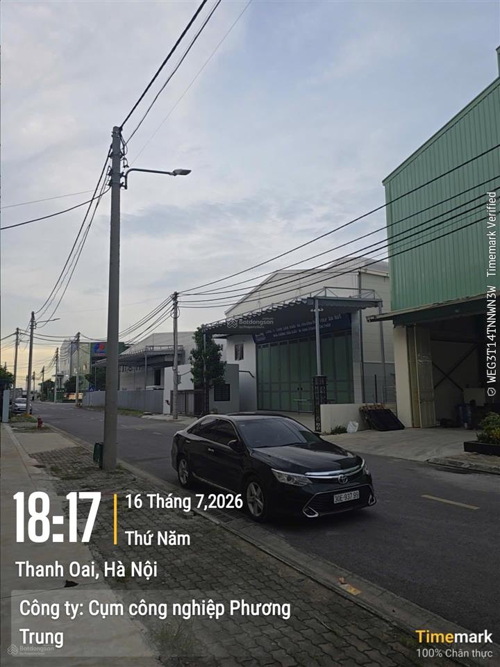 Cần cho thuê lại nhà xưởng, cụm công nghiệp khu thanh oai. giá 86k/m2/tháng đã vat