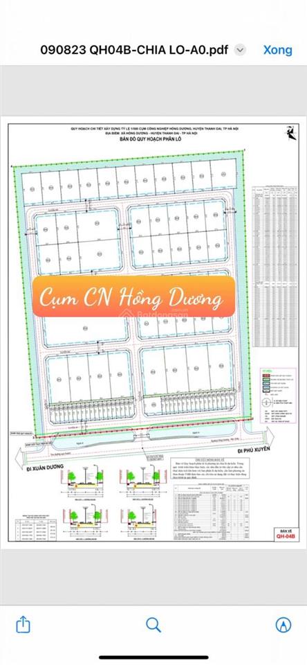 Bán đất tmdv, đất phụ trợ cụm công nghiệp hồng dương, sẵn sổ đỏ, diện tích 150m2, giá 20tr/m2