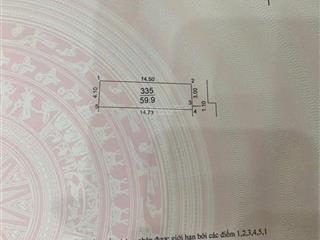 Cần bán 59,9m2(4,1x14,6) đất lê xá đông anh đường rộng 3,5m hướng đông, vị trí cách cầu đông trù
