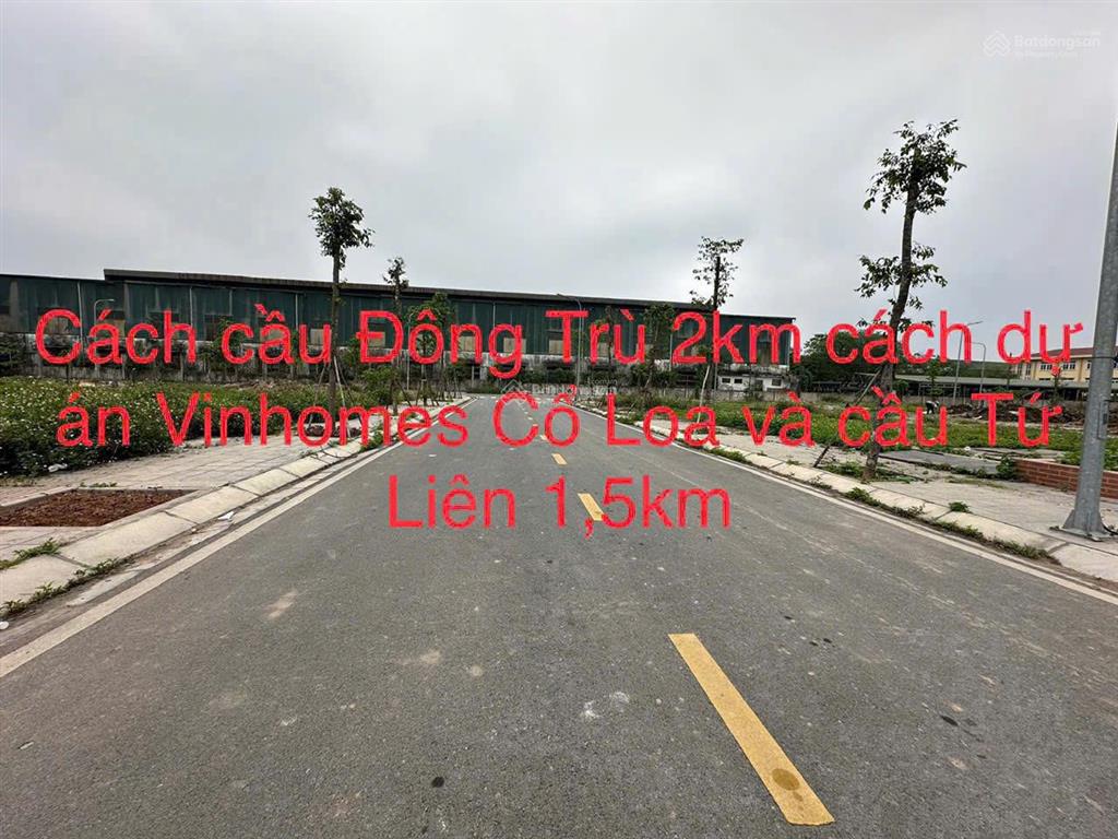 Cần bán 56m2(3,5x16) đất tái định cư mai hiên đông anh đường rộng 7,5m vỉa hè 4m đối diện vườn hoa