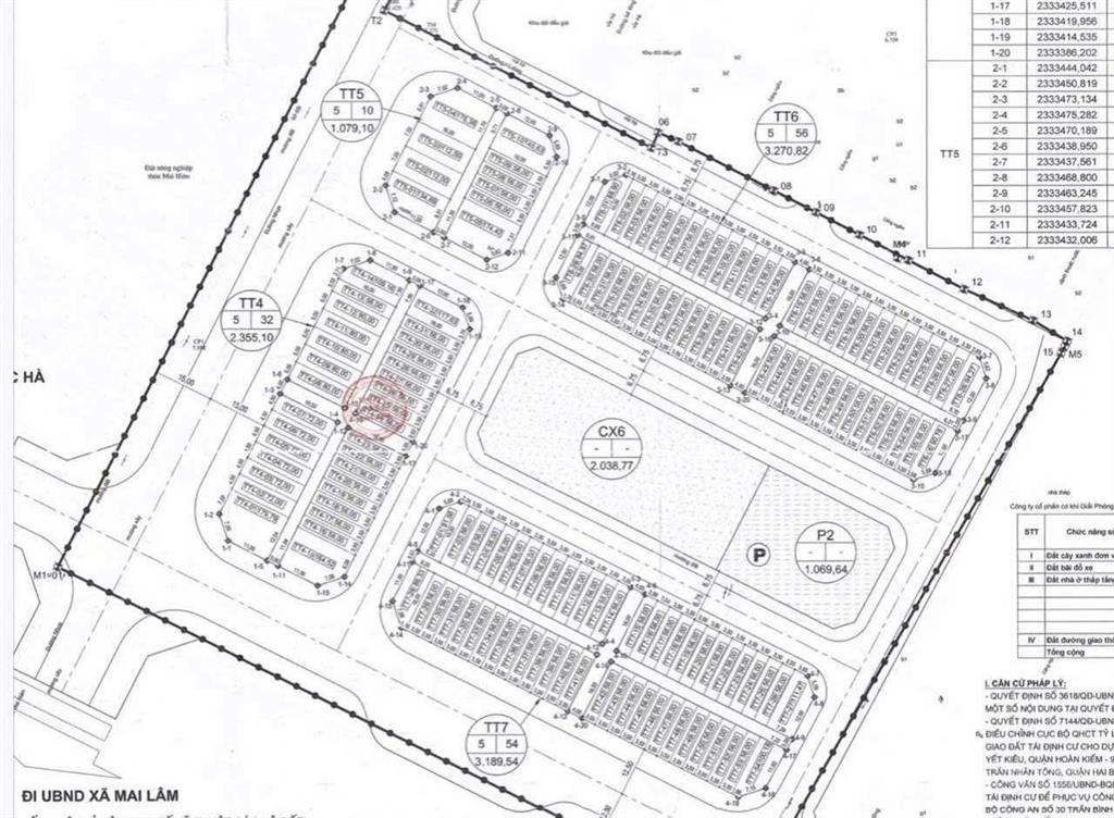 Cần bán 56m2(3,5x16) đất tái định cư mai hiên đông anh đường rộng 7,5m vỉa hè 4m đối diện vườn hoa