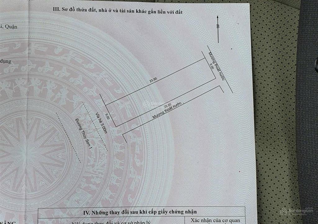 Bán lô thuỷ sơn 1 kẹp cống sát bãi tắm sơn thuỷ   minh tuyết  nhà đất biển ngọc