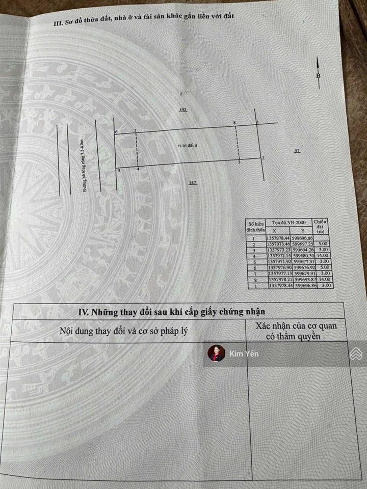 Bán đất mặt tiền đường hòn thơm, vĩnh ngọc gần i resort