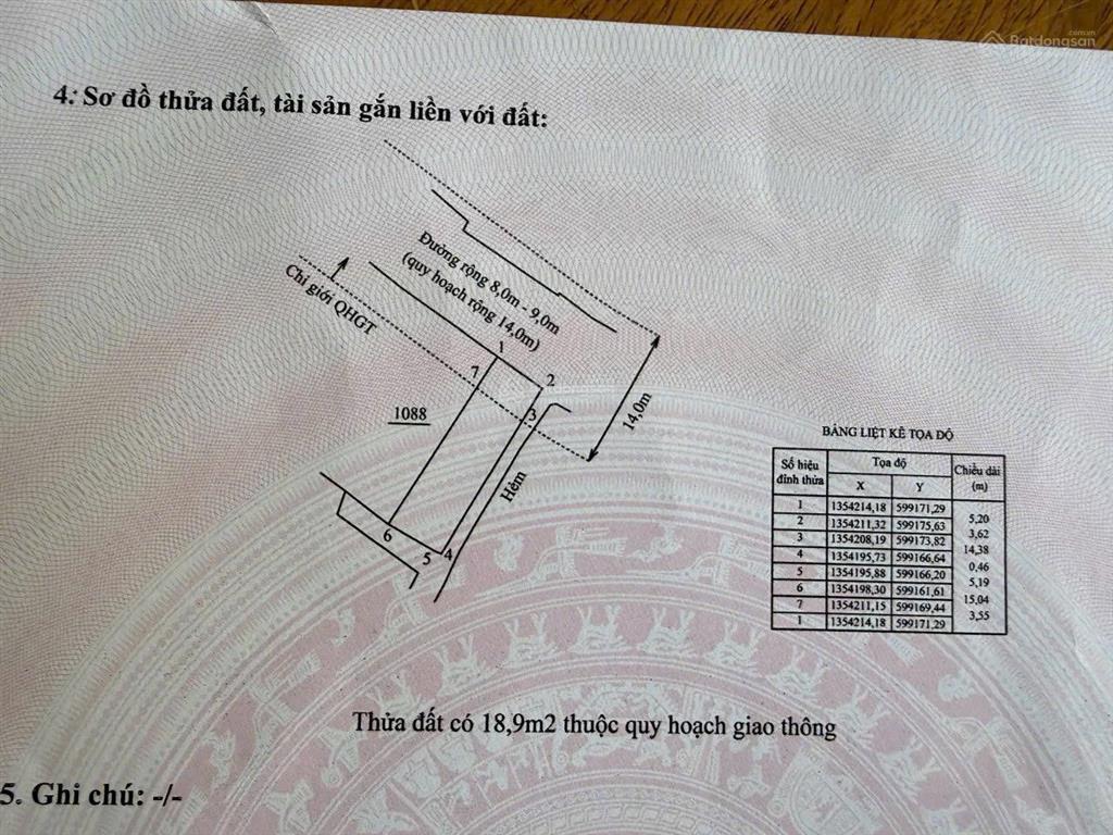 Bán lô góc mặt tiền đường núi cấm, vĩnh thái, cạnh ngay võ nguyên giáp