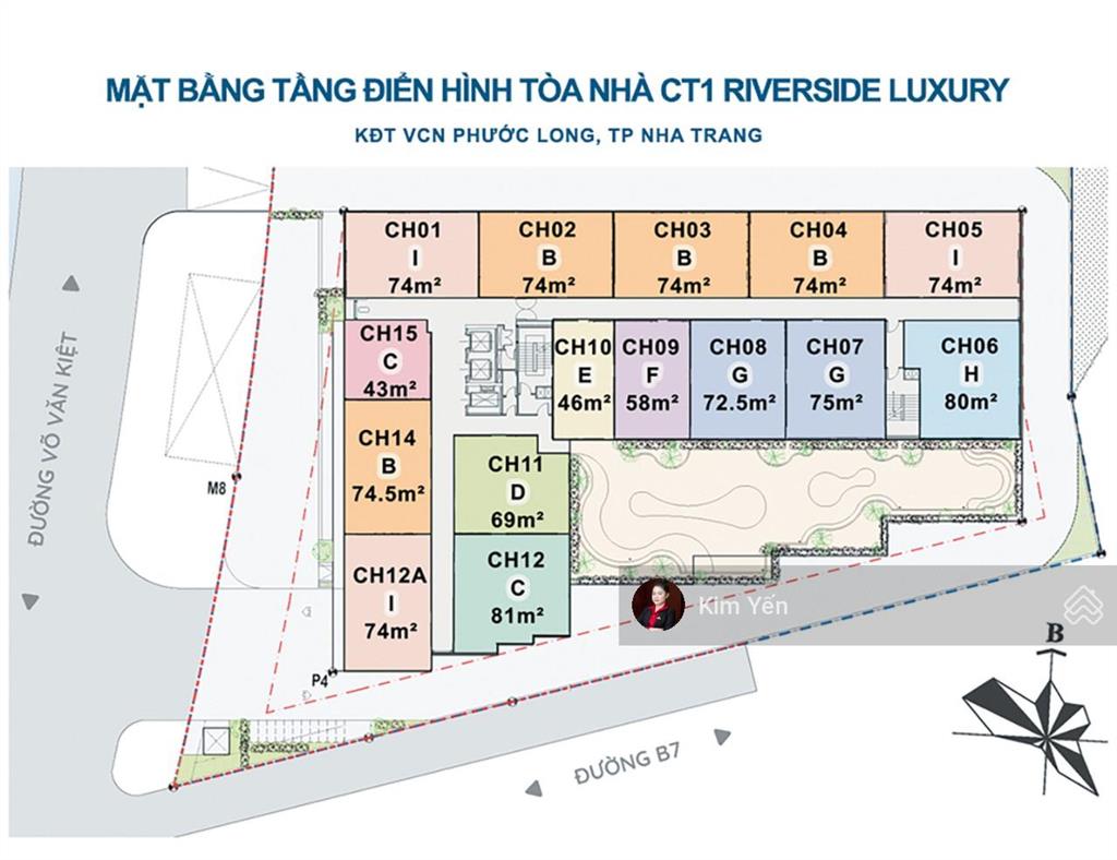 Bán căn hộ góc 2 phòng ngủ ct1 riverside luxury