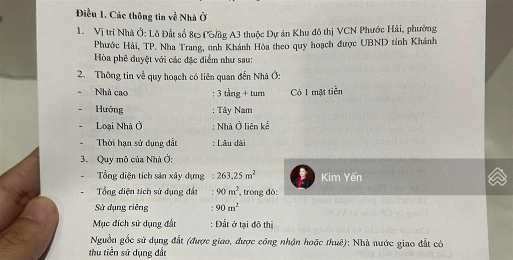 Bán đất kđt vcn phước hải, đường vũ lăng, vừa ở vừa kinh doanh