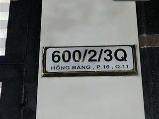 bán gấp căn nhà đ.c 600/2/3Q Hồng Bàng, p16, Q11. 44m2, 5 tầng NTCC