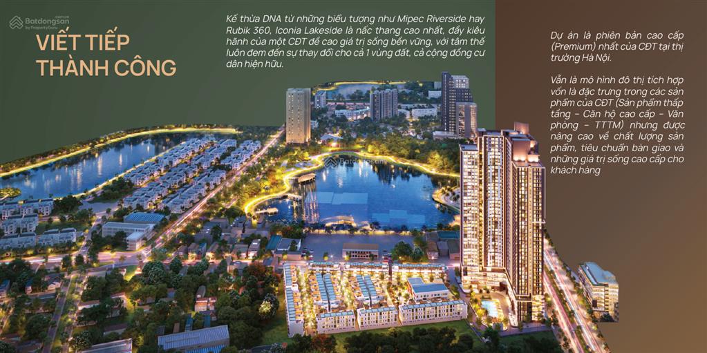 Bán gấp căn liền kề đối diện công viên dự án iconia lakeside  mipec tố hữu
